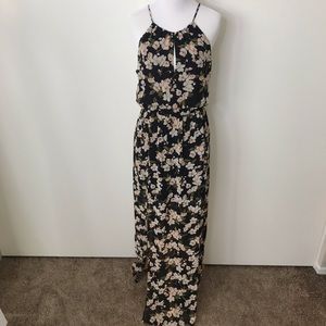 Black Floral Maxi Dress